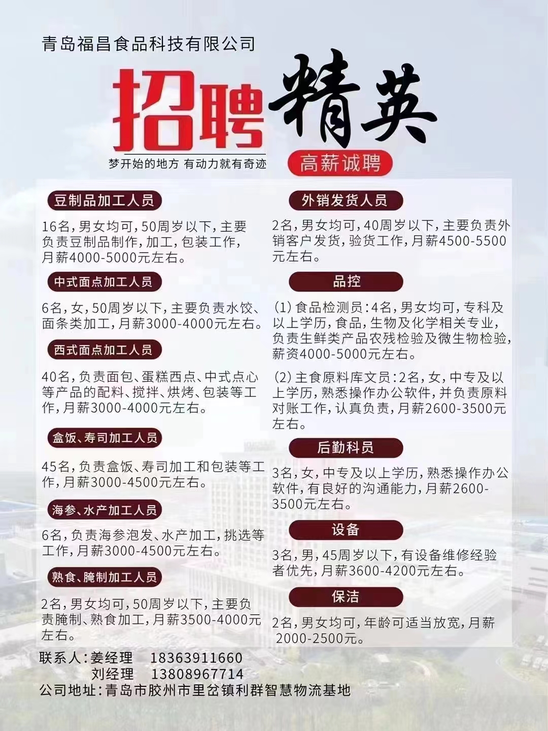 青岛德枫丹最新招聘启事——探寻人才，共铸未来