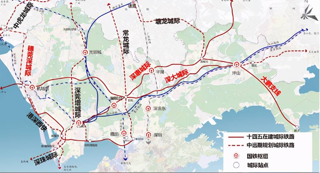 广东最新铁路规划图，构建现代化铁路交通网络